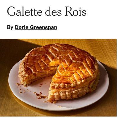 A wonderful yummy " Galette des Rois " sold all over France in January