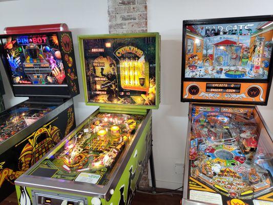 Current pinball machines to play!