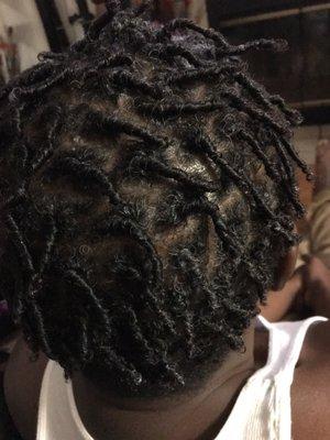 Starter dreads  for natural hair