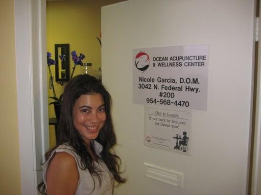 Dr. Nicole Garcia at Ocean Acupuncture ans Wellness Center in Fort Lauderdale