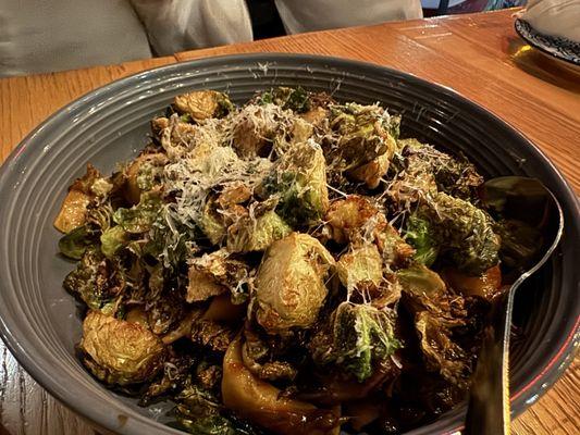 Braised short rib, Brussels sprouts pasta