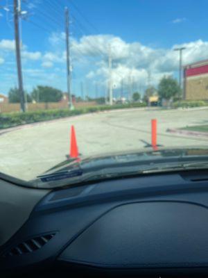 Cones out early today