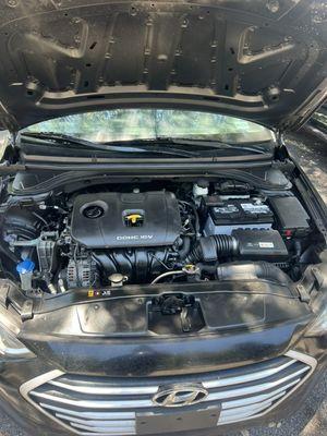 Major tuneup services and engine, clean and degrees