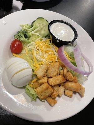 House salad with my meal.  Great beginning!