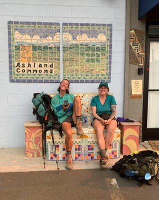 PCT hikers at the front