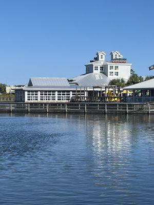 Shops on the water.