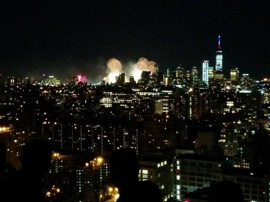 NY's 4th of July NYCREC party Manhattan view from OHM Rooftop