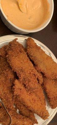 The Fish breaded in crispy Panko