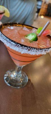 Strawberry jalapeño margarita