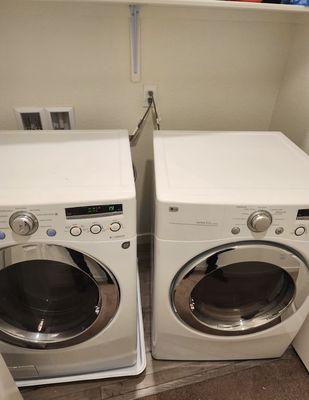 Front loading washer and dryer