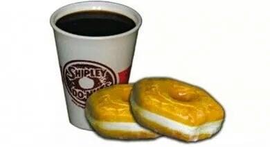 Coffee and hot glaze