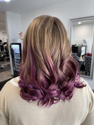 Purple ombré