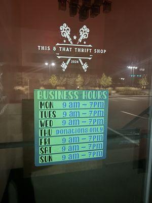 Business hours