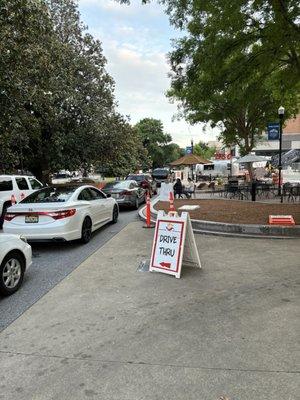 The line like In N Out. Crazy. Soon to be two lanes!!!!