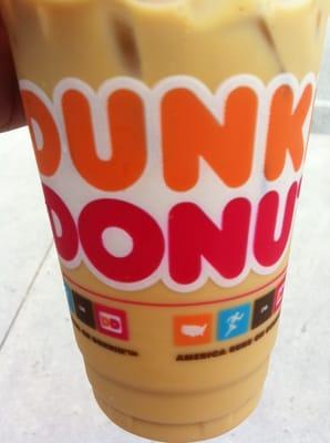 Caramel iced coffee with turbo shot