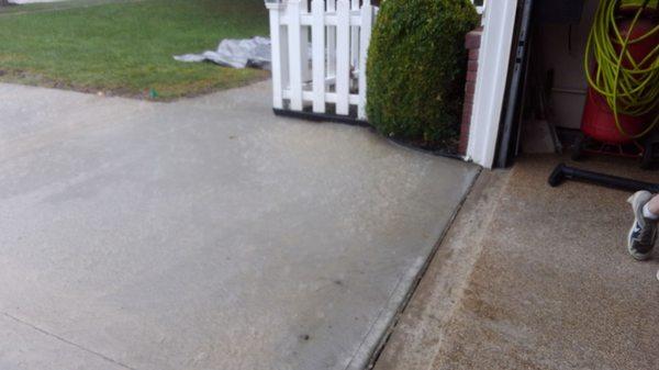 The first rain, running towards the house