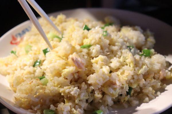 This was the Salmon Fried Rice. Friend said it was alright 3/5 he rated.