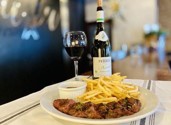 Bavette and French fries