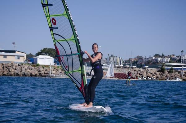 Try a Windsurfing class or clinic at the Marina Aquatic Center