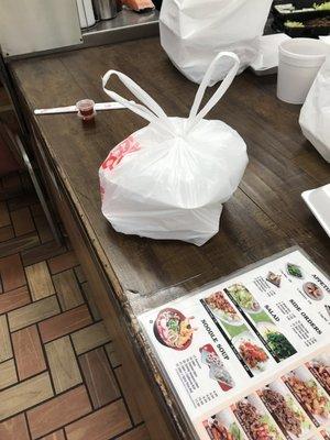 Returned food owner tried to pass as "NEW" "FRESH" order