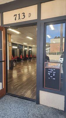 Renovated Barbershop! Beautiful lighting.