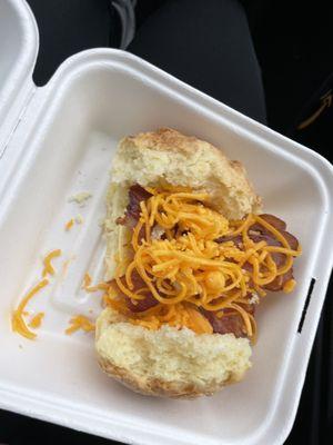 Bacon egg and cheese biscuit