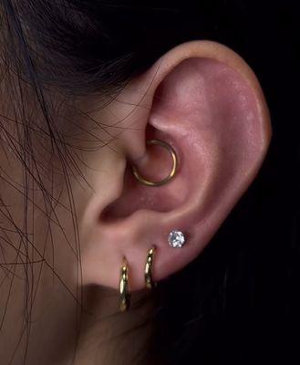 Daith Piercing by @eliseasimmons