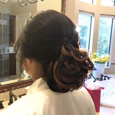 Bridal updo