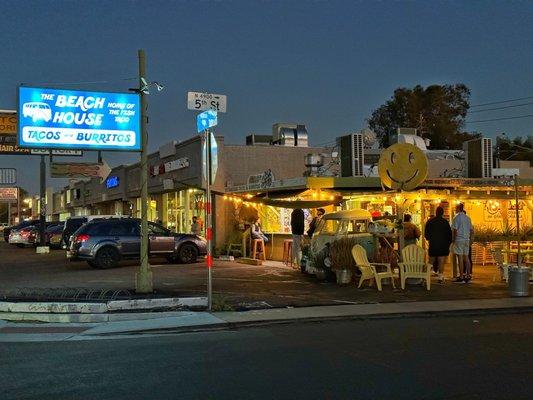 Exterior of the restaurant from the street