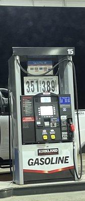 Gas prices rising.  Price per gallon as of yesterday