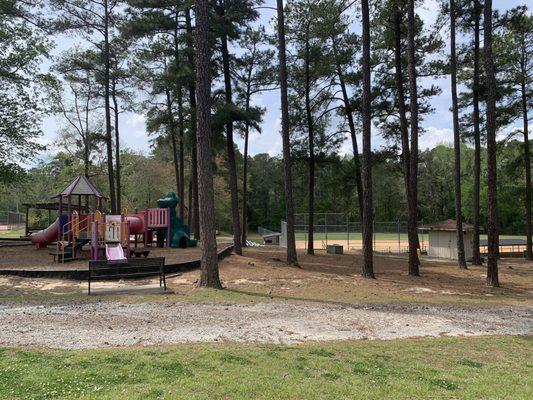 Playground and ball field