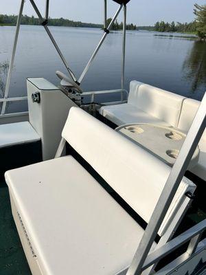 Boat seats we reupholstered.