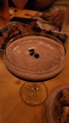 Espresso Martini with Mezcal.