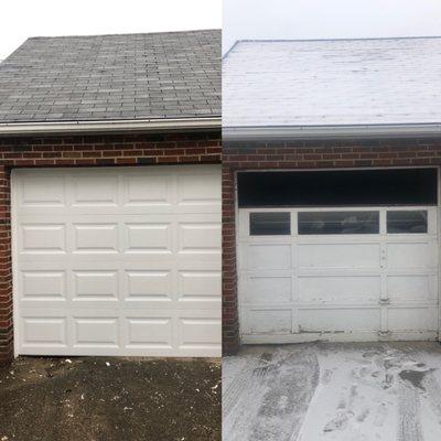 Repaired, replaced and automated garage door from Avi at "Anytime Garage Door, LLC"