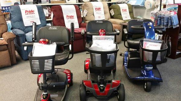 We Have Scooters, Seat Lift Chairs, & More in Our Store!