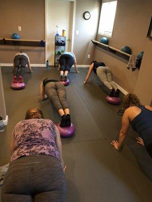 Planking at The Middletown Barre