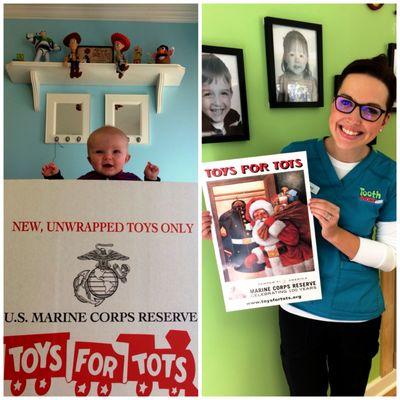 Proud to partner with TOYS FOR TOTS and many other charities each year.