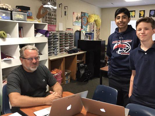 Say cheese! Speech & debate class taking a quick break from getting pointers from Coach Wardner who is a Double Diamond speech coach.