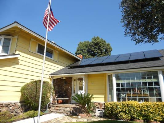 SunPower solar installation in Orange, CA.