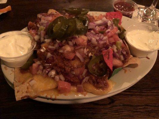 Nachos with chili