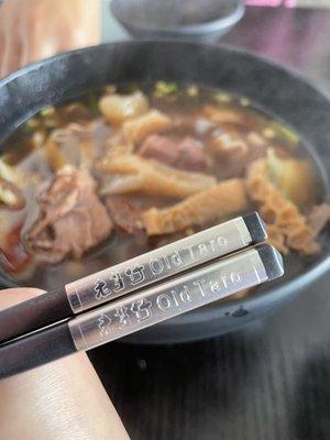 How cute! Fancy chopsticks