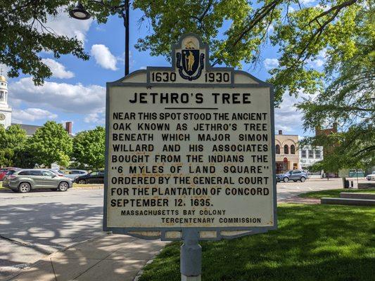 Jethro's Tree Historical Marker