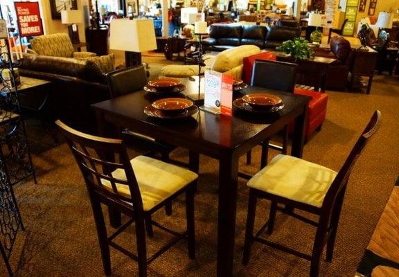 Kitchen and dining room sets at Slumberland Furnture store in Benton Harbor