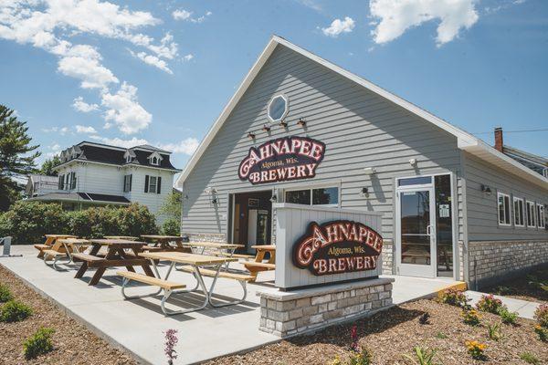 Our new taproom is located 2 blocks South of the original garage taproom.