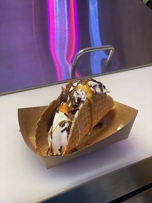 Soft Serve Ice Cream Taco