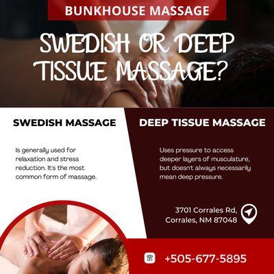 Bunkhouse Massage
 3701 Corrales Rd, Corrales, NM 87048
 Call us at 505-677-5895