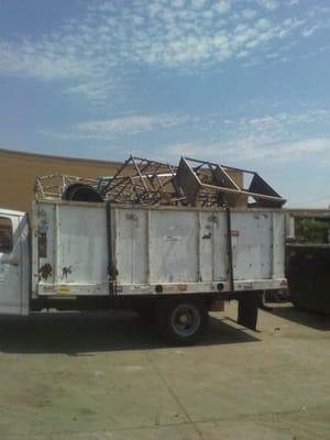 Hauling scrap metal