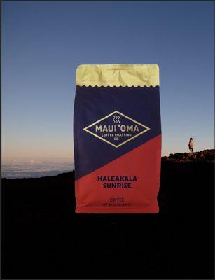 Haleakala Sunrise Blend, Full City Roast.  A lovely cup