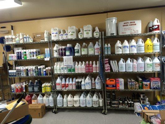 Commercial grade cleaning supplies to handle your needs.