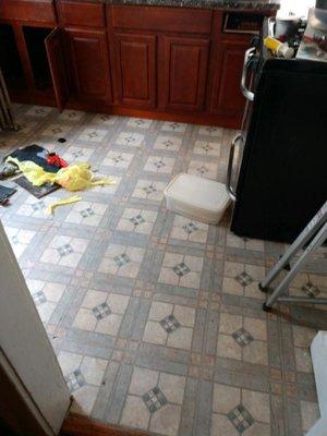 Replacing a kitchen floor